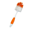 Beverage bottle cleaning nylon wire brush with plastic handle